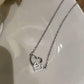 Women's Dual Heart Pendant with Chain Micro Plating